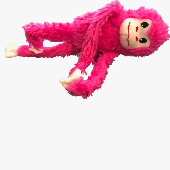 Greenbrier Fuzzy Friends Pink Monkey Plush Long Floppy Legs Stuffed 12" - Picture 4 of 8